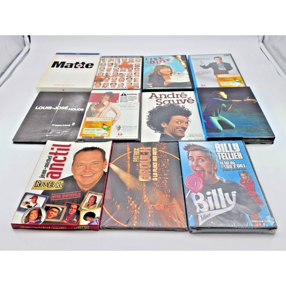 Stand-Up Comedy DVD Lot of 11‎ – Québec Comedians | French Canadian Humor